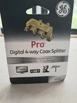 Brand New Ge Pro Digital 4-way Coaxial Splitter. Fixed Price $5.99.