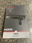 Rocketfish- 4-input 8k Ultra High Speed Hdmi 2.1 Switch - Black. Fixed Price $50.00.