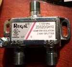 Regal Zds2dgh10 2-way Splitter Made In Vietnam 5 To 1000 Mhz 120 Db Isolation. Fixed Price $3.85.