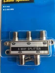 1 -ideal Industries 85-034, 4-way 5-900 Mhz Catv Cable Splitter, Hardware Incl. Fixed Price $3.50.