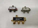 Lot Of 3: 2-way Antenna/cable Splitters 3-way Coaxial Cable Splitter - Read Desc. Fixed Price $19.95.