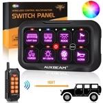 Auxbeam Ra84 Rgb Switch Panel W/ Remote Control Toggle Momentary Pulsed 12-24v. Fixed Price $209.99.