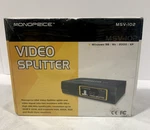 (factory Sealed) Monoprice Msv-102 Vga + Video Splitter 2048x1536 Resolution. Fixed Price $6.00.