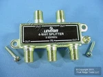 Leviton 900 Mhz Gold Plated 4-way Video Distribution Splitter C5004. Fixed Price $2.84.