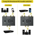 Prozor Rca Stereo Audio Switcher - 2 In 1 Out R/l Splitter. Fixed Price $38.39.