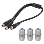 Coaxial Splitter, F-type Rg6 Cable Splitter 3 Way 12 Inches. Fixed Price $16.99.