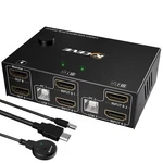 Dual Monitor Kvm Switch Hdmi 2 Port 4k 60hz,mleeda Usb Extended Display .... Fixed Price $57.81.
