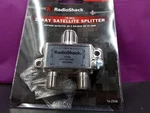 Radio Shack New Sealed 2 Way Satellite Splitter 75 - Ohm. Fixed Price $13.49.