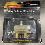 Radio Shack Gold Series 75-ohm Coax 2-way Splitter Combiner 15-1234 New. Fixed Price $23.95.