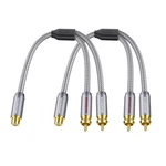 Soundfam 2-pack Rca Y 1ft/30cm(2-pack), Grey-rca Splitter 1 Female To 2 Male. Fixed Price $50.05.