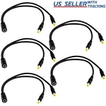 (5-pack) Dc Power Splitter Cable Cord Adapter 1:2 Cctv Security Camera Dvr Led. Fixed Price $12.49.