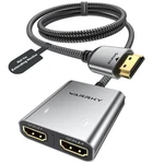 Warrky Hdmi Splitter 4k, Display Mirror Same Screen Only 3.3ft, Grey-4k Uhd. Fixed Price $22.83.