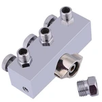 Silver 3-way Airbrush Hose Splitter Air Regulation Valve Knob Adjust Pressure. Fixed Price $33.06.