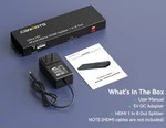 Hdmi Splitter 1 In 8 Out, Port Support 4k 60hz 4:4:4 8-bit Dupli. Fixed Price $40.00.