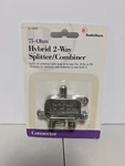 Radioshack 75 Ohm 2-way Hybrid Coax Rj6 Cable Splitter 15-1141 New. Fixed Price $6.99.