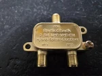 Radio Shack Gold Series 75-ohm Coax 2-set Uhf-vhf-fm Combiner Splitter 15-1234. Fixed Price $5.00.