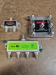 3 Coax Cable Splitters - 1 Each 1:2 & 1:6 Antronix And 1:4 Swim Directv. Fixed Price $19.99.