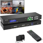 Mt-viki 4k Hdmi 4x4 Matrix Switch 30hz Support Web Gui & Remote 3.5mm Stereo. Fixed Price $175.00.