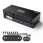 Tesmart 4 Port Kvm Switch Dual Monitor Displayport, Support 4k 60hz Usb 3.0. Fixed Price $189.99.