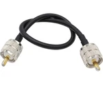 Pl259 Male To Adapter Cable Low Loss Digital Coax Uhf Jumper 12 In.... Fixed Price $14.63.