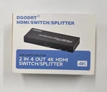 Dgodrt Hdmi Switch/splitter 2 In 4 Out Model Ks901. Fixed Price $39.95.