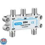 Tkchax 4 Way Coaxial Cable Splitter,support 10-2602mhz, Rg6 Compatible, Nicke. Fixed Price $20.00.