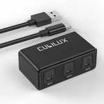 Cubilux Optical Audio Splitter 1 In 3 Out Spdif Cable For Tv Gaming. Fixed Price $44.70.