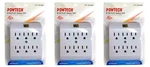 3 Pack 6 Outlet Grounded Electrical 6-way Wall Plug Ac Power Splitter Adapter. Fixed Price $23.99.