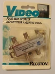Vintage Recoton 4-way Coaxial Splitter 25-hfs42dn 5-2300mhz Power Pass V305. Fixed Price $1.25.
