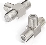 Wlaniot F Type Splitter 3 Way F-type Female To 2 Coaxial Connector Adapte. Fixed Price $9.59.