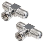 Coaxial Cable Splitter, Tv Splitter 2 In 1 Out 2-pack F Type Rg6 Male To Fem. Fixed Price $9.64.