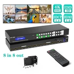 Mt-viki 8x8 Hdmi Matrix Switch 4k 30hz Rack Mount Switcher Hdcp1.4 3d Edid Rs232. Fixed Price $304.95.