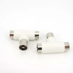 T Tv Splitter Aerial Coaxial Cable Male Plug To 2 Female Jack Antenna Connector. Fixed Price $6.56.
