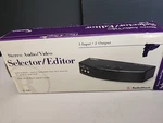 Radio Shack Stereo Audio Video Edit Selector 3 Input 2 Output No 15-1587. Fixed Price $19.00.