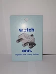 Onn Digital Coax 2-way Splitter New In Package (cable, Satellite, Or Antenna). Fixed Price $4.00.
