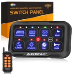 Auxbeam Ra84 Rgb 8 Gang Switch Panel Led Light Remote Control Automatic Dimmable. Fixed Price $209.99.