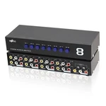 E-sds 8-way Av Switch Rca Switcher 8 In 1 Out Composite Video L/r Audio Selector. Fixed Price $31.59.