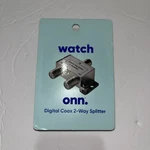 Onn Digital Coax 2-way Splitter New In Package (cable, Satellite, Or Antenna). Fixed Price $9.58.