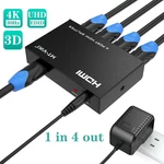 Mt-viki 1 In 4 Out Hdmi Splitter 4k 30hz Power 1x4 3d Full Hd For Ps4 Fire Stick. Fixed Price $14.39.