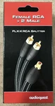 Audioquest Y Splitter Adapter One Rca Female To Two Male 6 Inch Cable. Fixed Price $24.95.