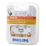 Philips Tv Antenna Cable Splitter 4-way 24k Gold Plated Usa Swv3040w/27. Fixed Price $3.97.