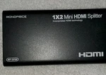 Monoprice 1x2 Mini Hdmi Splitter Mp-sp08 With 3d Video Support No Plug. Fixed Price $10.08.