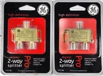 2 Pack - Ge Digital High Definition 2-way Splitter Pro (37623). Fixed Price $18.99.