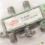 Aim 4-way Coax Video Splitter 5-900mhz Digital Hd Cable Tv F Type Rg6 Rg11 Rg59. Fixed Price $7.89.