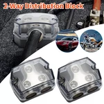 2x 2way Distribution Block Gauge In Out Car Audio Amp Power Ground Distributor. Fixed Price $14.99.