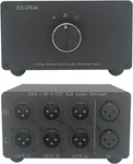 1 In 3 Out Xlr Balanced Audio Switch Box, 3-channels Stereo Converter,passiv. Fixed Price $66.19.