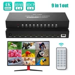 Mt-viki 9 Port Hdmi Multiviewer Seamless 4k 30hz W/ir Remote For Ps4/ps5/camera. Fixed Price $156.74.