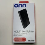 Onn Hdmi 4-way Splitter 1080p Hd - 4k Uhd With Hdr 3d And 7.2 Sound Sealed. Fixed Price $19.00.
