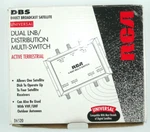 Rca D6520 Active Terrestrial Dual Lnb Distribution Multi-switch - 4 Receivers. Fixed Price $11.95.