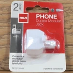 Rca, Pn: Tp257whr, Phone Duplex Modular Jack , White. Fixed Price $7.99.